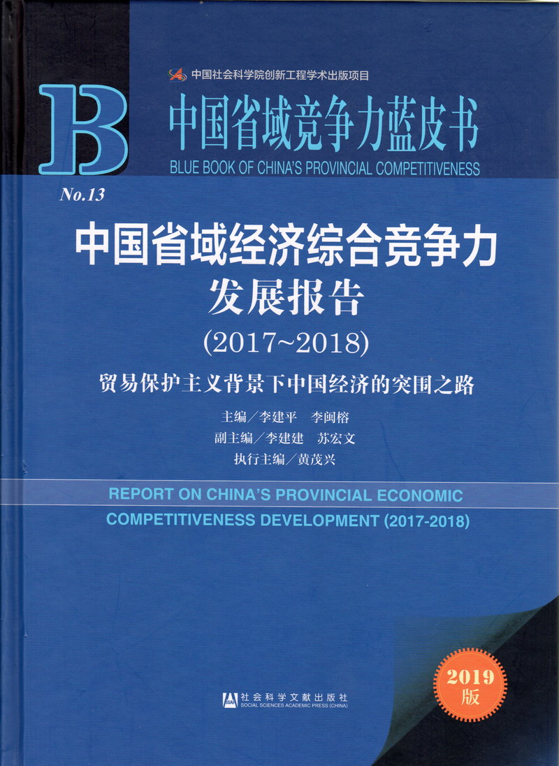 草你逼中国省域经济综合竞争力发展报告（2017-2018）